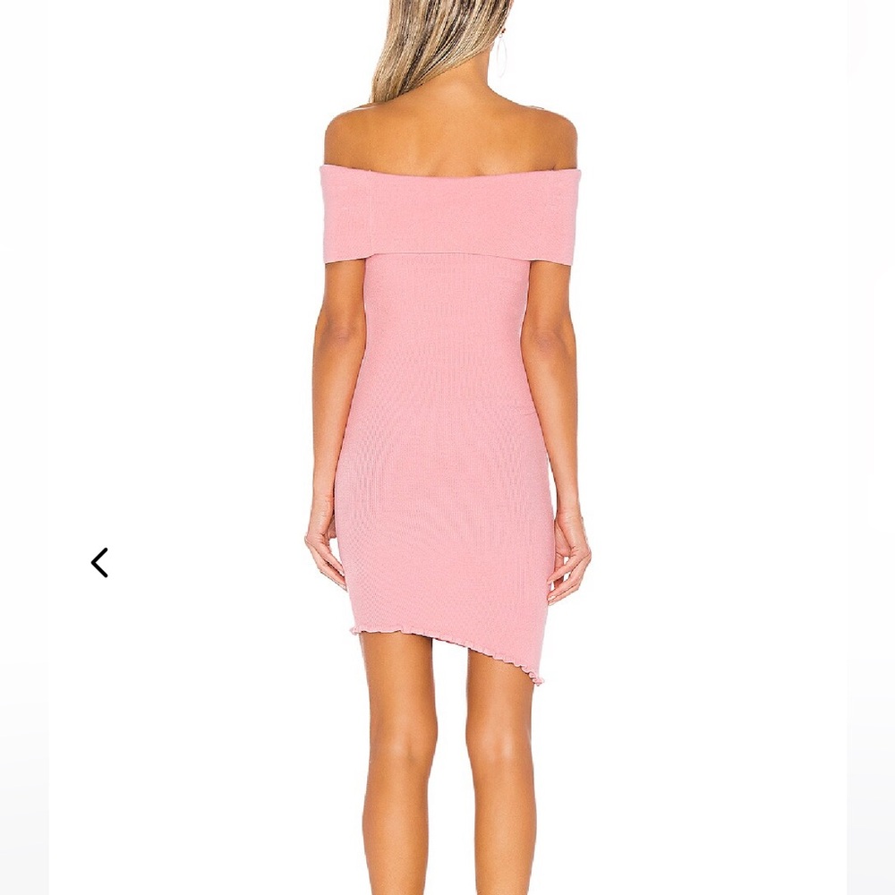 Lovers and friends sookie off shoulder pink dress size small - Picture 3 of 7